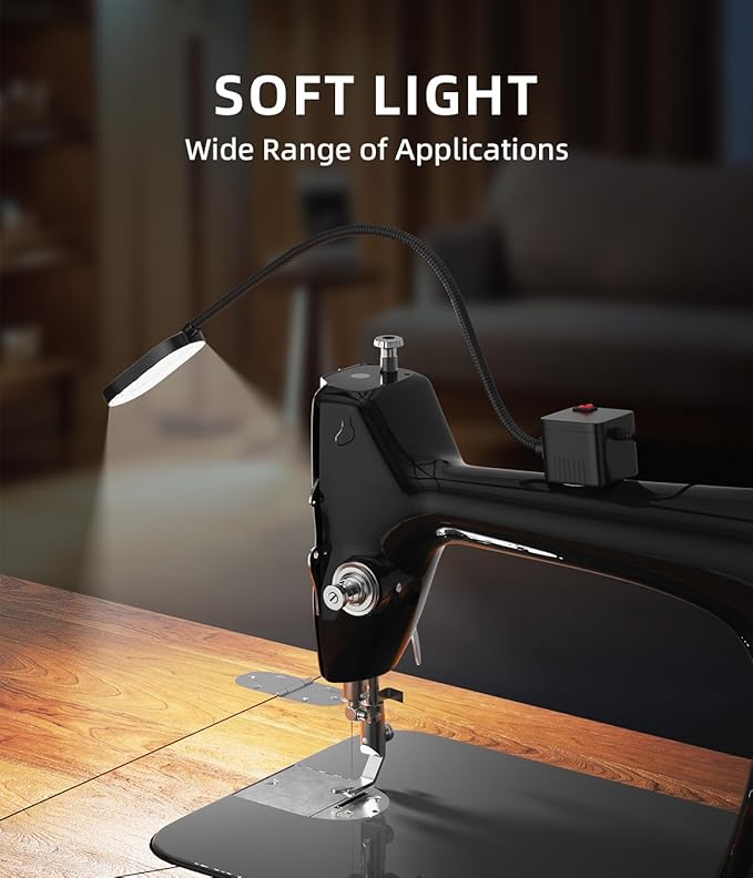 5W Magnetic Work Light, 500 Lumen LED Flexible Gooseneck Lamp - Image 2