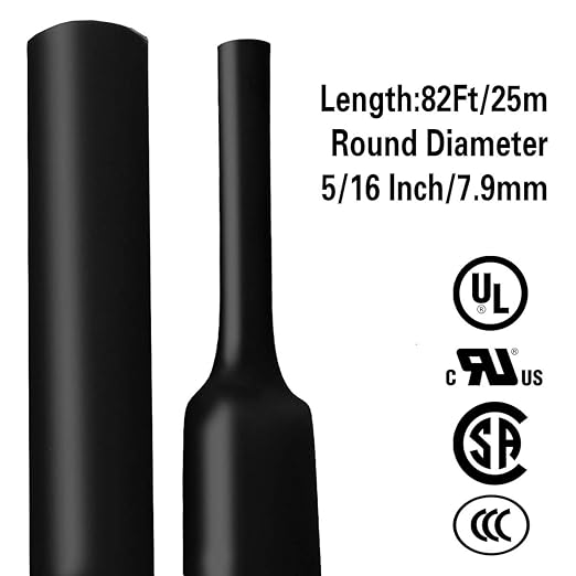 XHF 5/16 Inch 82 Ft XHF 3:1 Waterproof Heat Shrink Tubing Roll Marine Grade - Image 5
