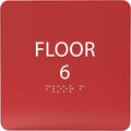 6" X6" Floor 6 Sign by ADACentralSigns