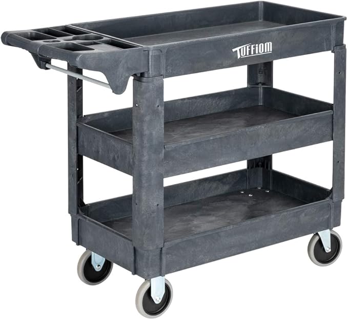 TUFFIOM Plastic Service Utility Cart by TUFFIOM