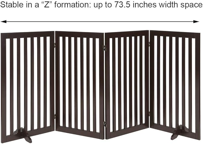 unipaws 36" H Free Standing Pet Gate - Image 5