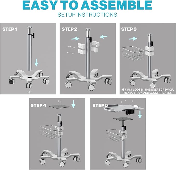 Medical Mobile Trolley Cart - Image 8