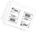 BESTEASY 16000 Round Corner Half Sheet Self Adhesive Shipping Labels by BESTEASYLABELPRINTER