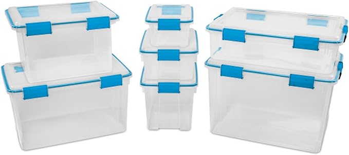 Sterilite 6-Pack Gasket Box, Weather-Resistant Storage Bins - Image 6