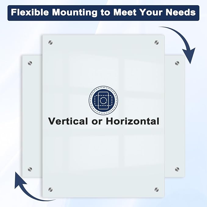 Magnetic Glass Whiteboard, Frameless White Board - Image 6