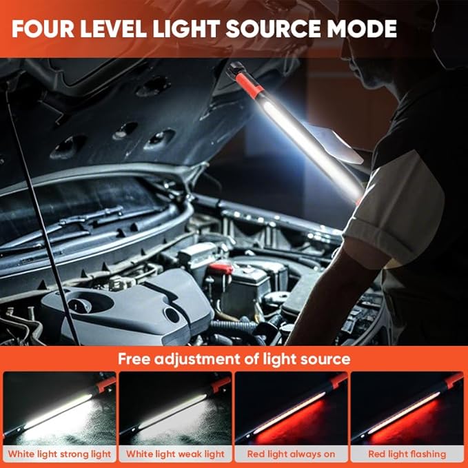 Magnetic Work Light Bar 2026 Upgraded | Rechargeable LED Light - Image 2