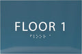 6" X4" Floor 1 Sign by ADACentralSigns