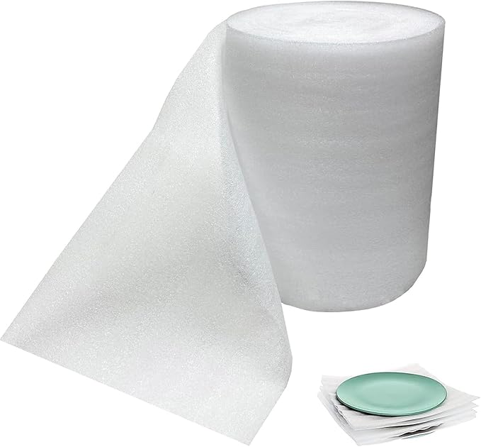 Packing Foam Roll for Moving 10 Inch Wide x 100FT Cushion Foam Wrap Roll for by WAUPPY