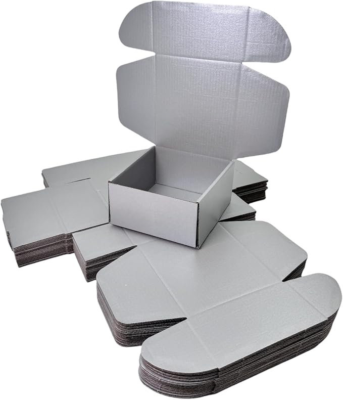 10 Pcs 9.8 x 9.8 x 4 inches Large Size Corrugated Cardboard Gift Boxes - Image 3