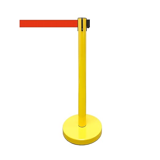 VIP Crowd Control Retractable Belt Stanchion Queue Safety Barrier Set - Image 5