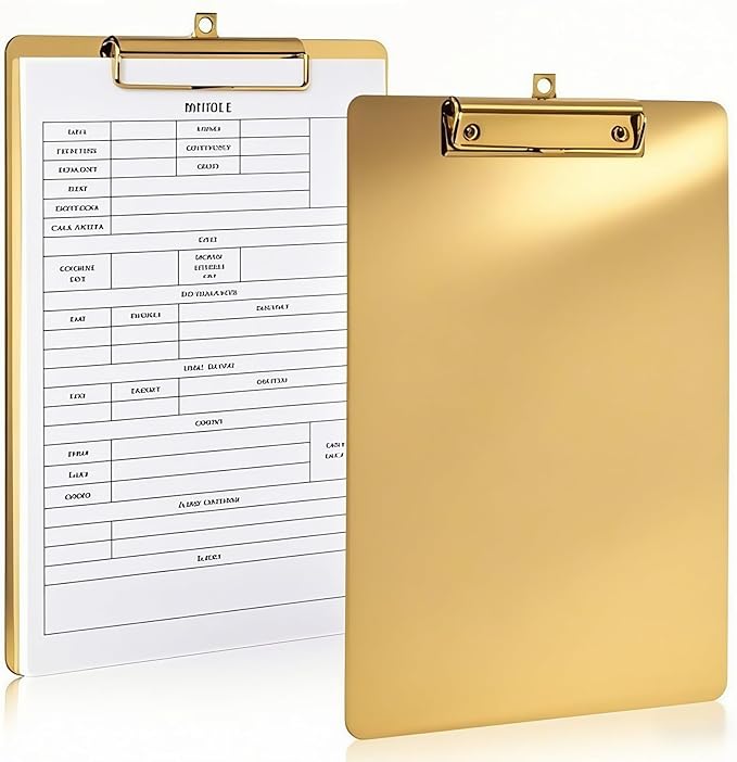 2 Pack Heavy Duty Metal Clipboards, Stainless Steel Clip Board - Image 5