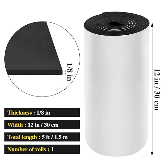 Adhesive Foam Roll Neoprene Sponge Foam Sheet Roll Closed Cell Insulation - Image 2