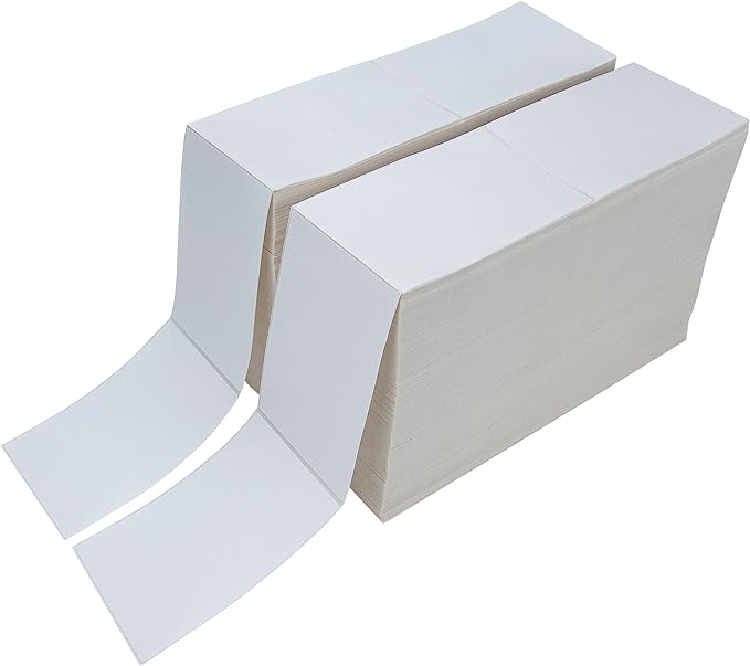 L LIKED 6000 4x6 Thermal Shipping Labels Fanfold, Direct Thermal Printer Labels by LLIKED