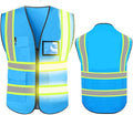 YOWESHOP High Reflective Visibility Safety Vest Custom Your Logo Safety Workwear by YOWESHOP