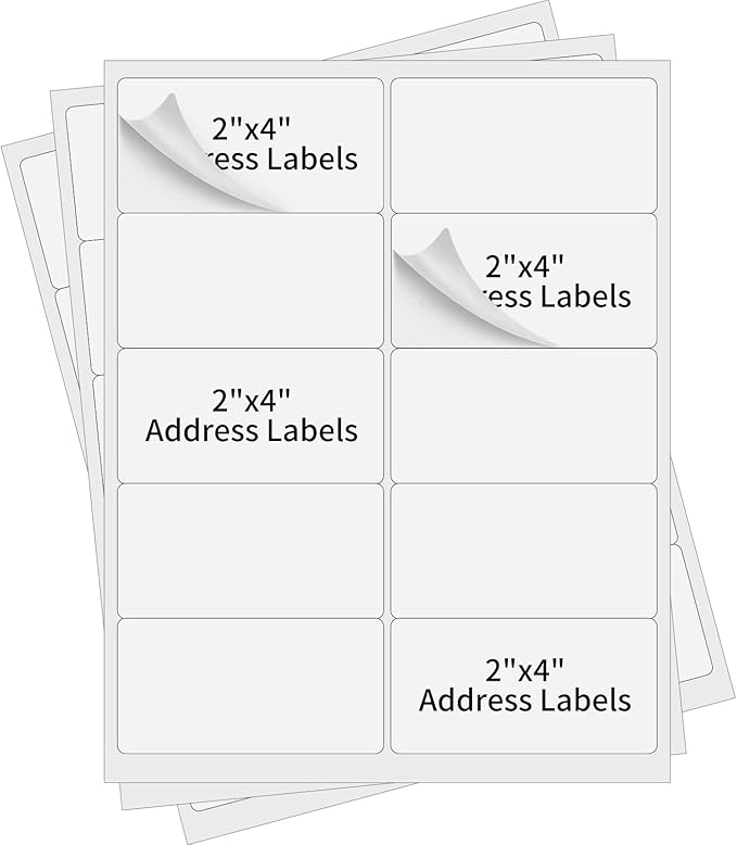 200 Sheets Shipping Address Labels by Muotich