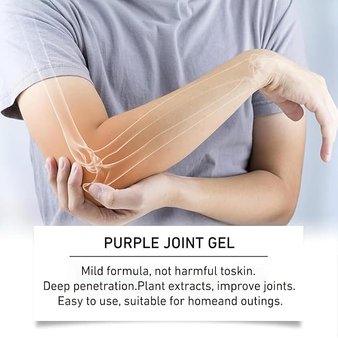 2 PCS Soothing Relief Massage Gel, Joint Gel Purple Gel Cooling Soothing Knees - Image 4