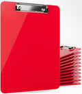 Red Plastic Clipboards Multi Pack Clipboard by OfficeSolutionsDirect