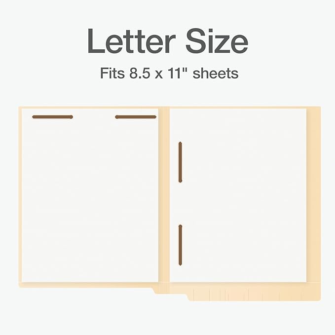 Pendaflex End Tab Fastener File Folder, Manila Folders - Image 3
