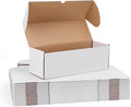 WIFTREY 25 Pack 12x6x4 White Small Shipping Boxes by WIFTREY