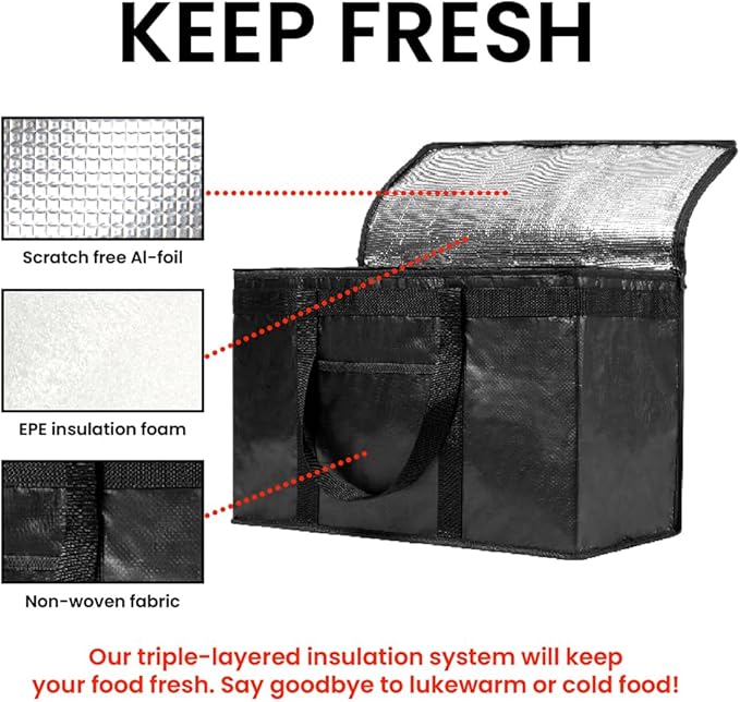 Durable PRO Insulated Cooler Bag and Food Warmer - Image 4