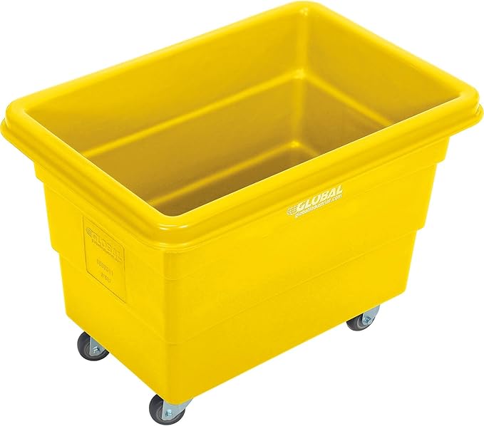 Global Industrial 6 Bushel Plastic Bulk Box Truck, Direct Mount Base, 500 lbs. - Image 2