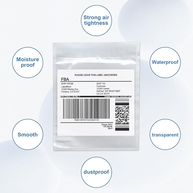 4.5'' x 5.5'' 200 Packs Packing List Envelopes, SJPACK Shipping Label Sleeves - Image 4