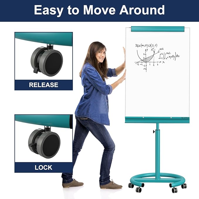 TSJ OFFICE Mobile Whiteboard Magnetic - Image 5