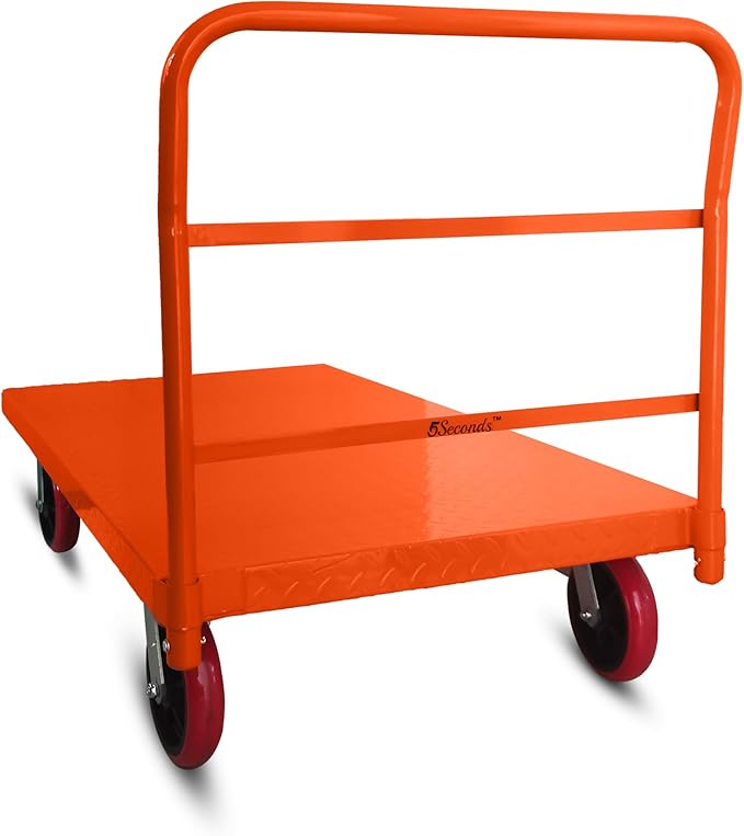Platform Cart Industrial Dolly Cart Heavy Duty 60” x 30” Platform Hand Truck - Image 2