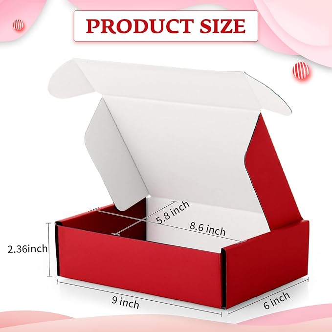 Spakon 50 Packs Shipping Boxes Cardboard Corrugated Mailer Packaging Boxes - Image 2