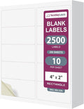 NextDayLabels – 4” x 2” Rectangular Sticker Labels by NextDayLabels