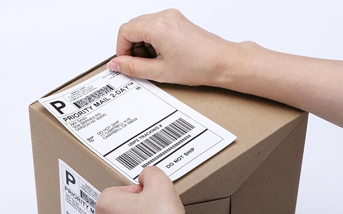 Label KINGDOM 4 x 6 Inch Direct Thermal Shipping Label Roll, 500 Sheets - Image 9