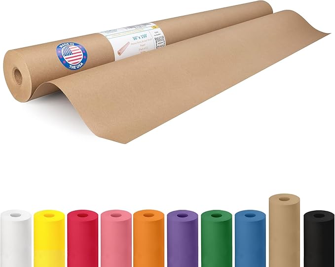 Brown Paper Roll 36" x 1800" by IDLPackaging