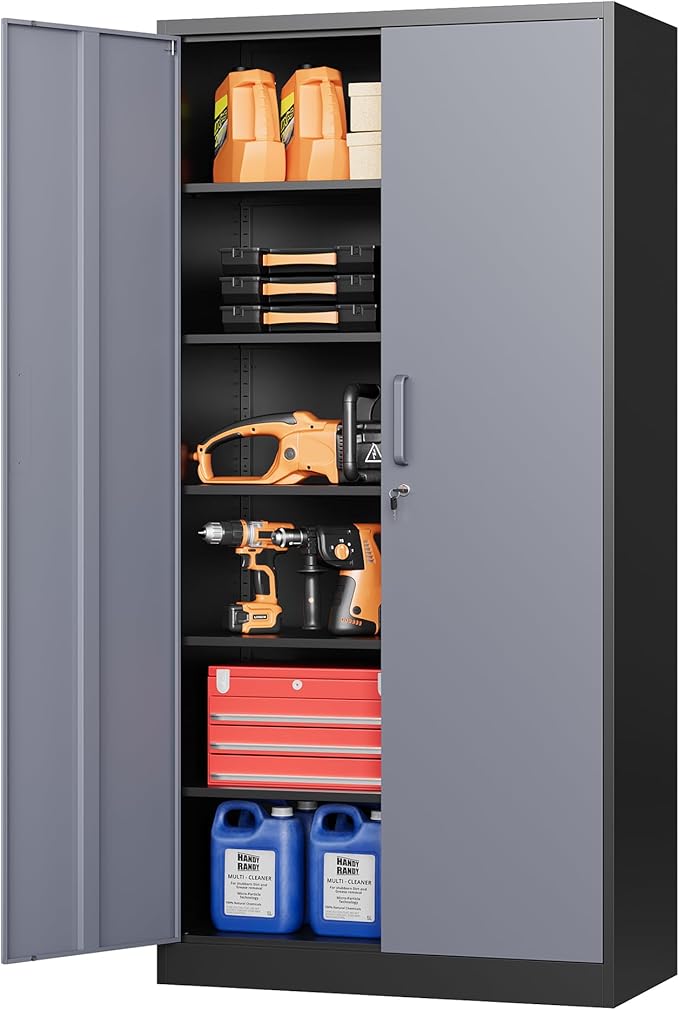 STANI Metal Garage Storage Cabinet by STANI