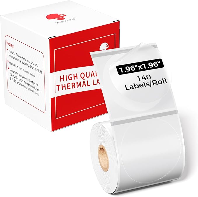 Phomemo Labels - Frosted Clear Round Label by Phomemo