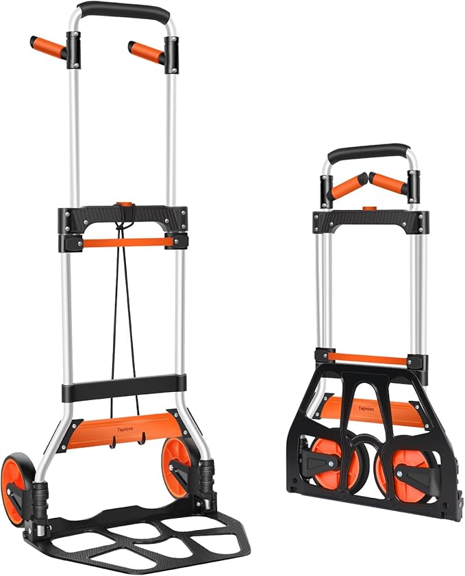 Dolly Cart, 309 lb Aluminum Folding Hand Truck by Teprovo