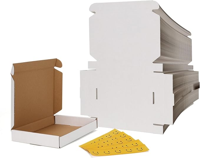 RLAVBL 100 Pack 7x5x1 Small Shipping Boxes by RLAVBL