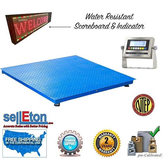 SellEton Industrial NTEP 48" x 48" Floor Scale Water Resistant Package | 5 - Image 2