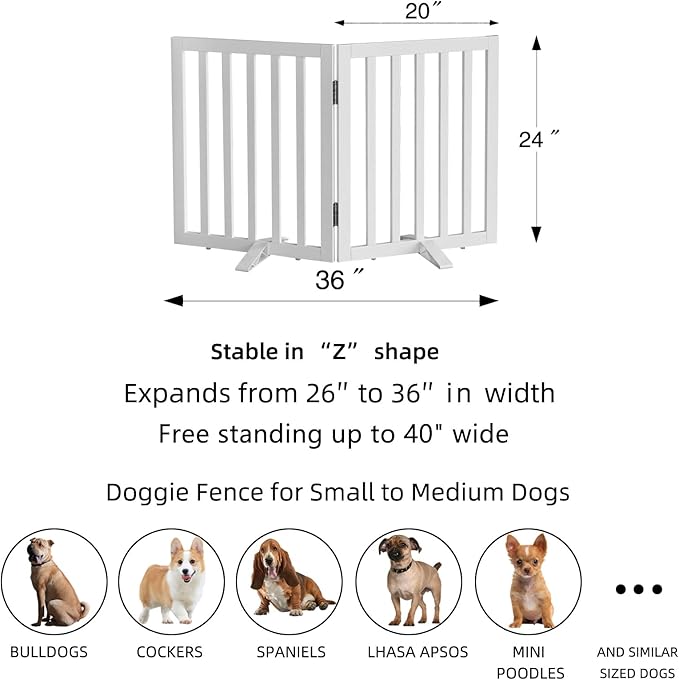 ZJSF Freestanding Indoor Dog Gate - Image 6