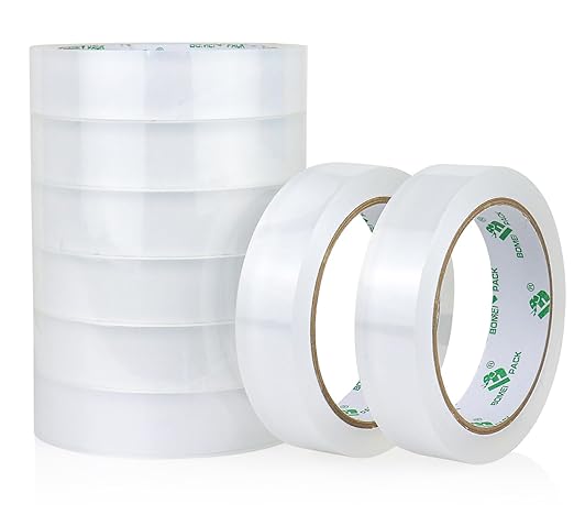 BOMEI PACK 8Rolls Clear Tape Refills by BOMEIPACK