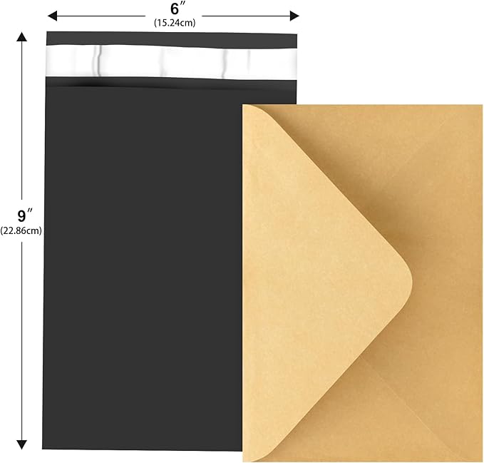 120-Piece Black Poly Mailers - Image 2