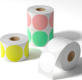 CLASSY 2" Circle Thermal Sticker Label -Multi-Purpose Self-Adhesive Round by CLASSY