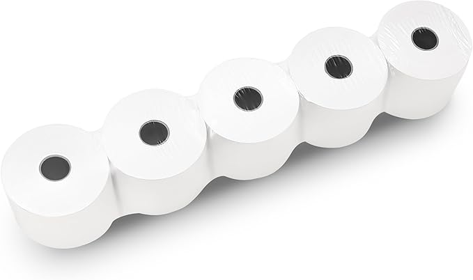 2 1/4 x 150 ft White Adding Machine Tape Paper Rolls Premium One Ply Register - Image 2