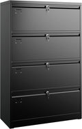 Aobabo 4 Drawer Wide Lateral File Cabinet, Metal Filing Cabinet by Aobabo