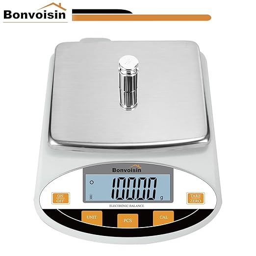 Bonvoisin Lab Scale 3000gx0.01g Digital Precision Analytical Balance - Image 2