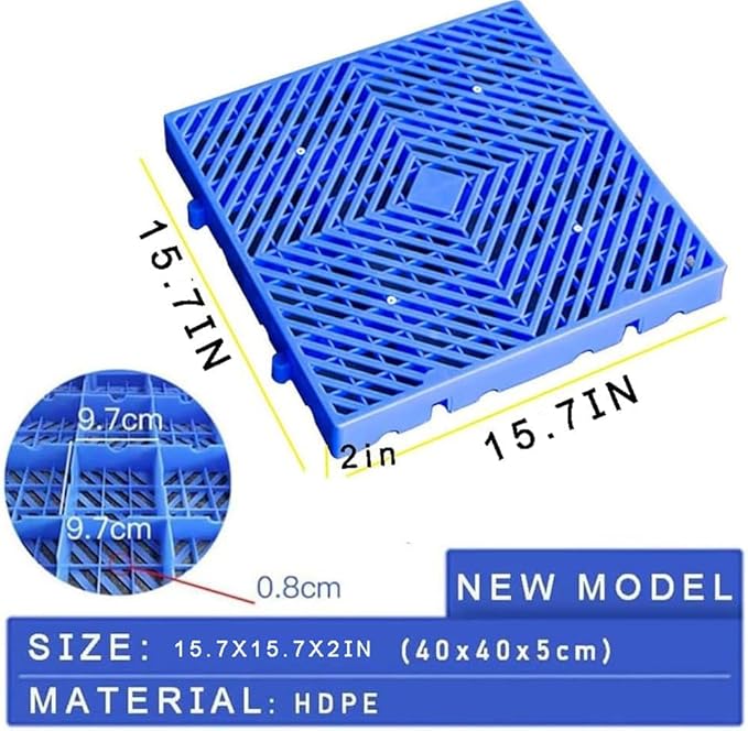 Plastic Pallet, Safety Storage Nestable Shipping Grid Pads - Image 2