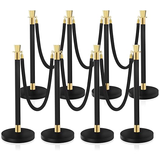 Crowd Control Stanchion, Waterproof and Rustproof Stanchion Set by SHAREWIN