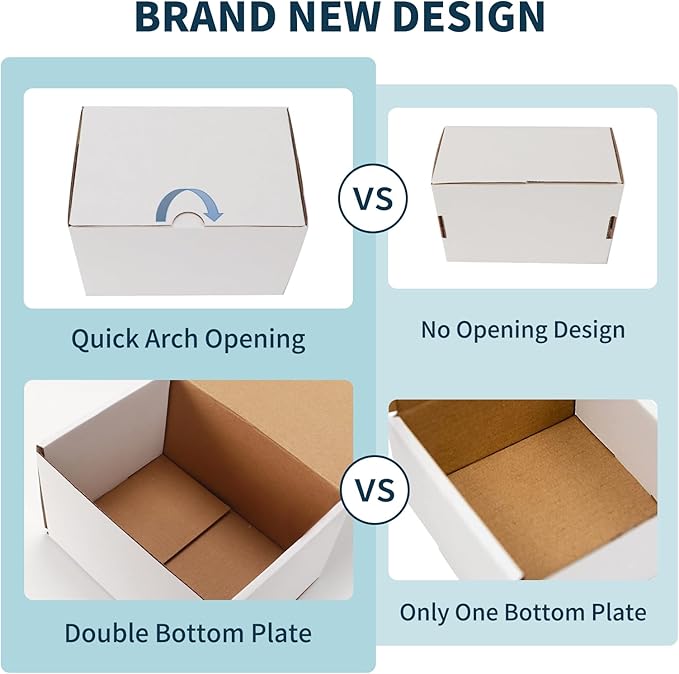 WIFTREY 50 Pack 7x5x4 Shipping Boxes - Image 3