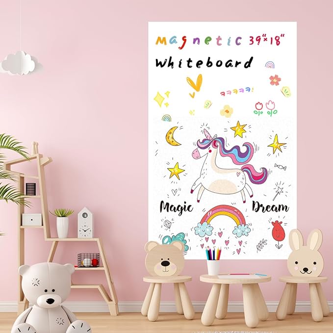 Magnetic Whiteboard Contact Paper, Kitchen Fridge by Babenoun
