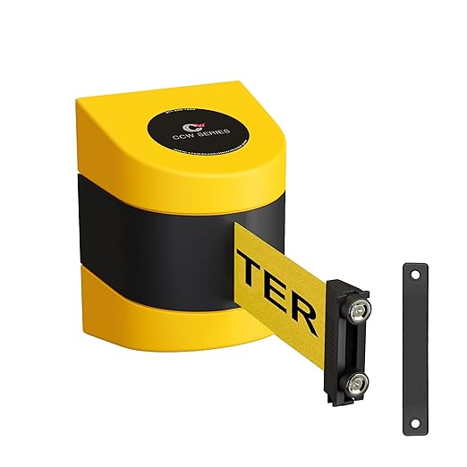 CCW Series WMB-230 Magnetic Wall Mount Retractable Belt Barrier by Crowd+Control+Warehouse