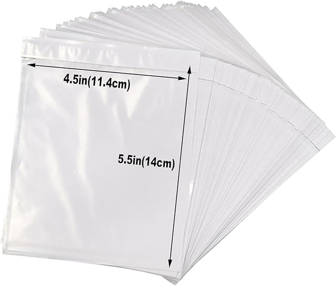 100 Pcs-4.5x5.5In Shipping Envelopes, Packing List Mailing Envelopes Clear - Image 2